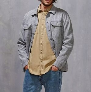 All-Son by Urban Outfitters Utility Jacket, Blk/White, Sz M